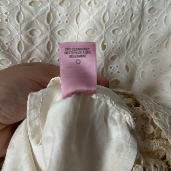 Vintage Calypso St. Barth Off-White Beaded Mini Dress w/ Pockets XS - Picture 9 of 11